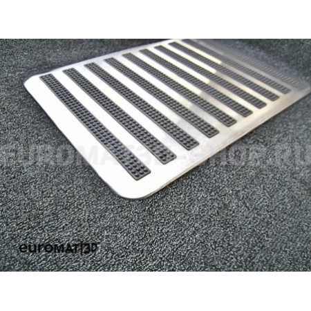 Текстильные 3D коврики Euromat3D Lux в салон для Mitsubishi Outlander XL (2006-2012) № EM3D-003609G Серые