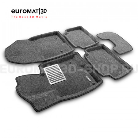 Текстильные 3D коврики Euromat3D Lux в салон для Mazda 3 (2014-2018) № EM3D-003411G Серые Текстильные 3D коврики Euromat3D Lux в салон для Mazda 3 (2014-2018) № EM3D-003411G Серые