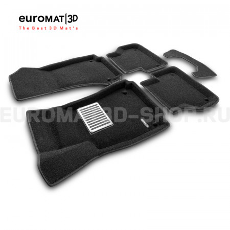 Текстильные 3D коврики Euromat3D Lux в салон для Audi A5 (2010-) Sportback № EM3D-001114