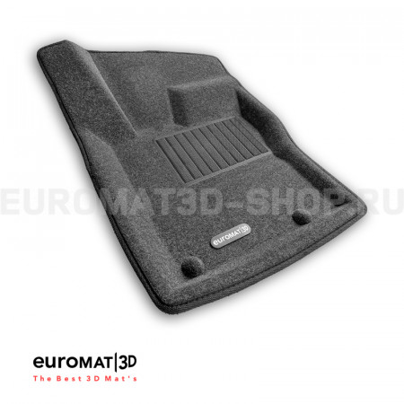 Текстильные 3D коврики Euromat3D Business в салон для Land Rover Range Rover Velar (2017-) № EMC3D-002753G Серые
