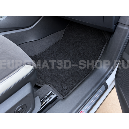 Текстильные 3D коврики Euromat3D Business в салон для Audi Q3 (2020-) № EMC3D-001115