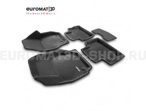 3D коврики Euromat3D EVA в салон для Volvo XC 70 (2007-) № EM3DEVA-005507