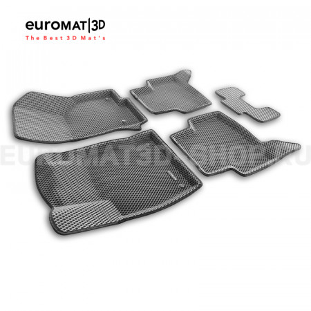 3D коврики Euromat3D EVA в салон для Skoda Octavia A7 (2013-2020) № EM3DEVA-004507G Серые 3D коврики Euromat3D EVA в салон для Skoda Octavia A7 (2013-2020) № EM3DEVA-004507G Серые